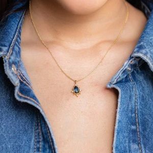 Nightfall Tourmaline Pendant Necklace